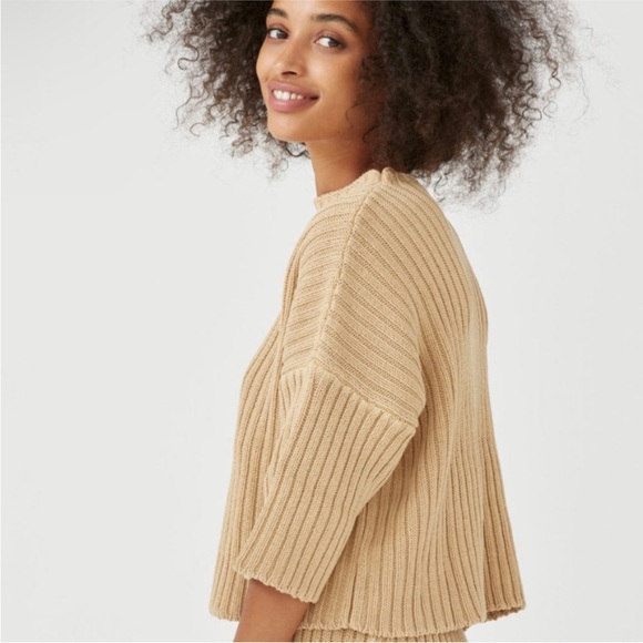 Babaa tan ribbed sweater no. 33 - Picture 3 of 7
